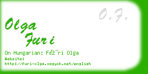 olga furi business card